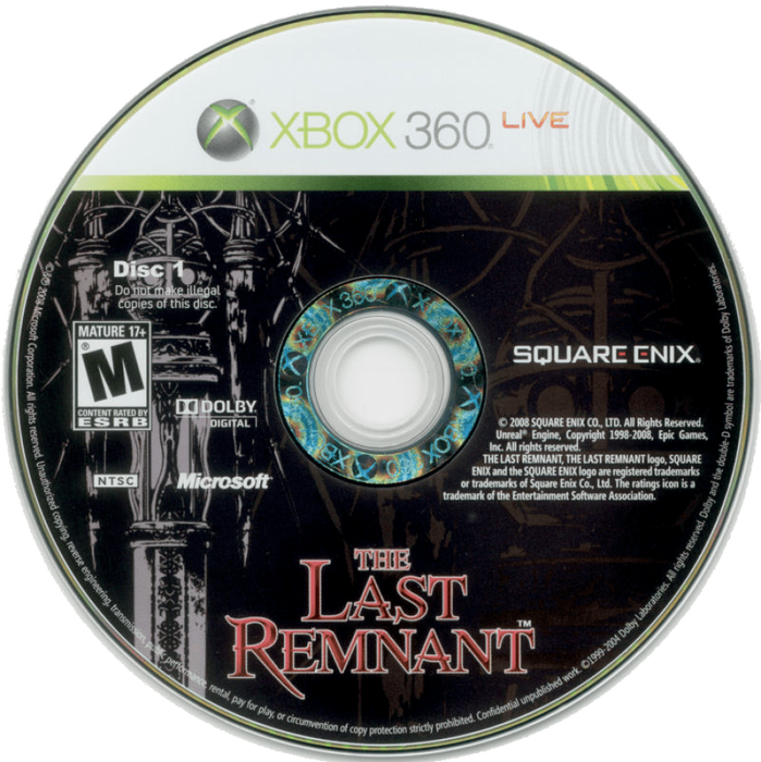 The Last Remnant – Xbox 360 (X360) - for just $12.99! 