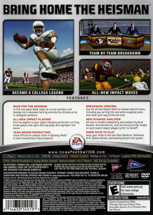NCAA Football 06 – PlayStation 2 (PS2) - for just $9.99! 