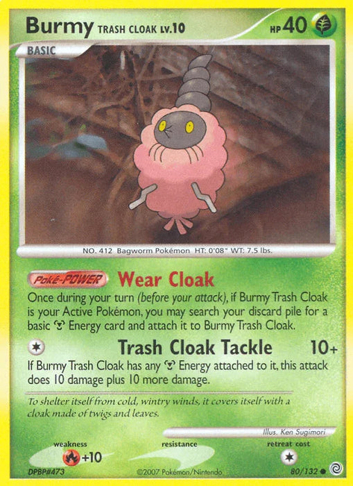 Burmy Trash Cloak (80/132) [Diamond & Pearl: Secret Wonders] - for just $0.20! 