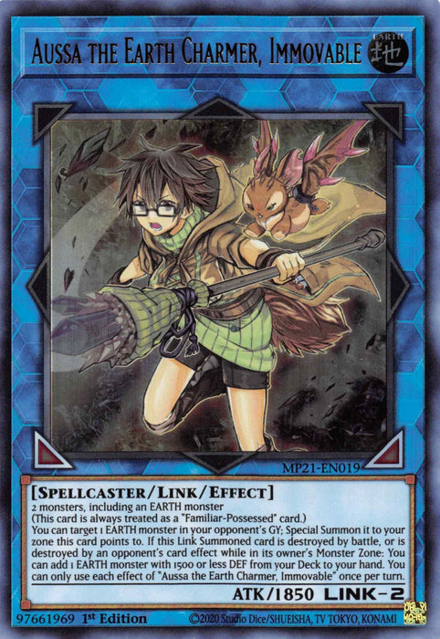 Aussa the Earth Charmer, Immovable [MP21-EN019] Ultra Rare - for just $0.10! 