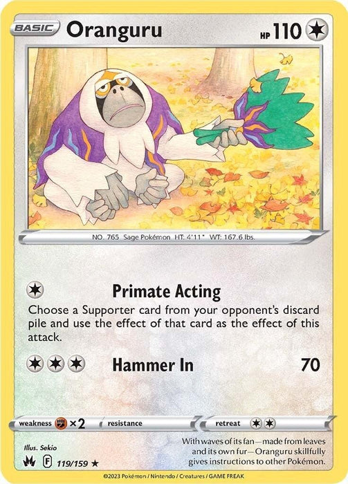 Oranguru (119/159) [Sword & Shield: Crown Zenith] - for just $0.10! 