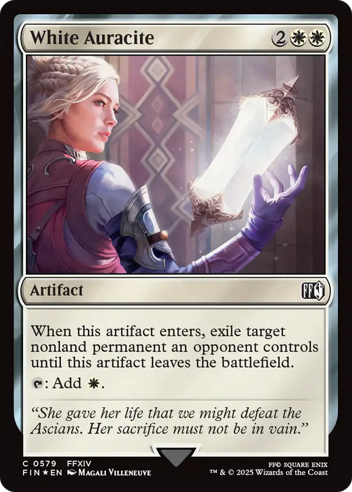 White Auracite (FIN-579) - FINAL FANTASY Foil - for just $0.85! 