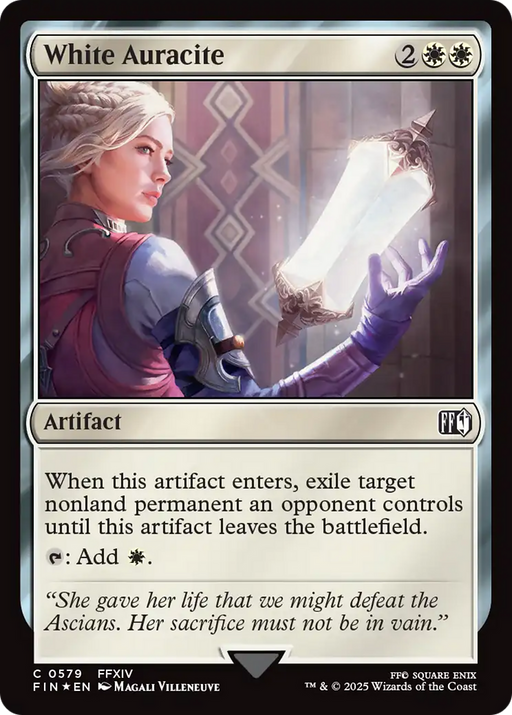 White Auracite (FIN-579) - FINAL FANTASY Foil - for just $0.85! 