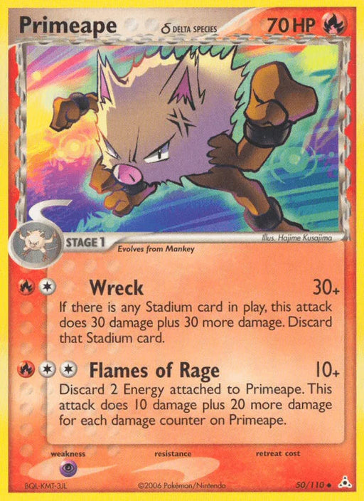 Primeape (50/110) (Delta Species) [EX: Holon Phantoms] - for just $1.50! 