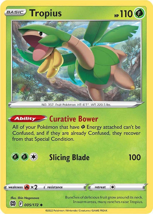 Tropius (005/172) [Sword & Shield: Brilliant Stars] - for just $0.10! 