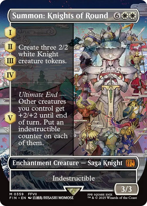 Summon: Knights of Round (FIN-359) - FINAL FANTASY: (enchantment) (Borderless) - for just $6.70! 
