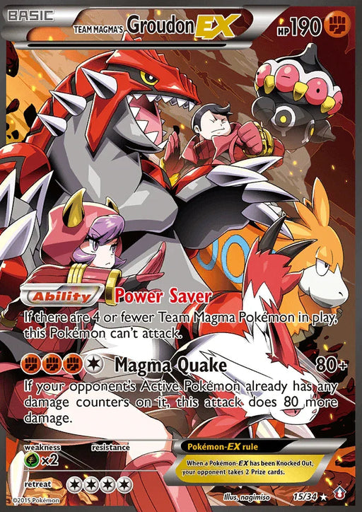 Team Magma's Groudon ex (15/34) [XY: Double Crisis] - for just $186.85! 