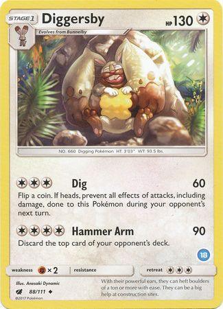 Diggersby (88/111) (Deck Exclusive #18) [Sun & Moon: Trainer Kit - Alolan Ninetales] - for just $0.10! 