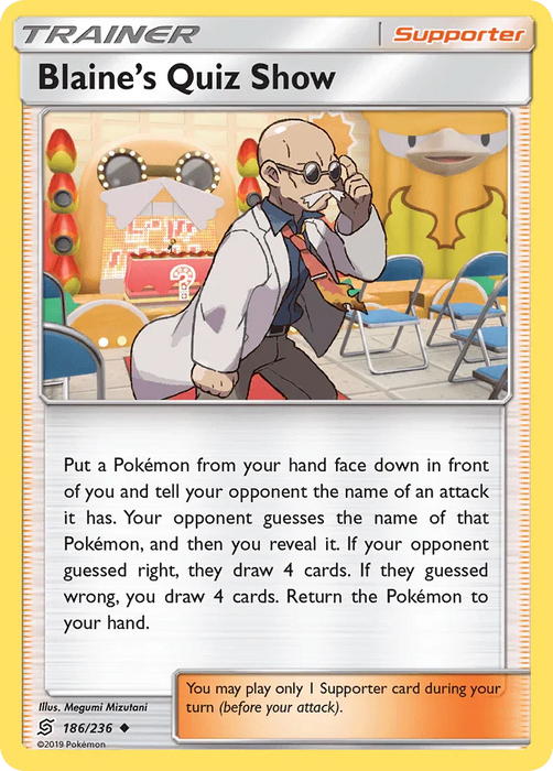 Blaine's Quiz Show (186/236) [Sun & Moon: Unified Minds] - for just $0.10! 