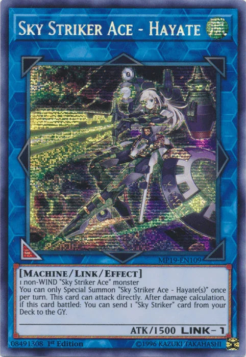Sky Striker Ace - Hayate [MP19-EN109] Prismatic Secret Rare - for just $1.05! 