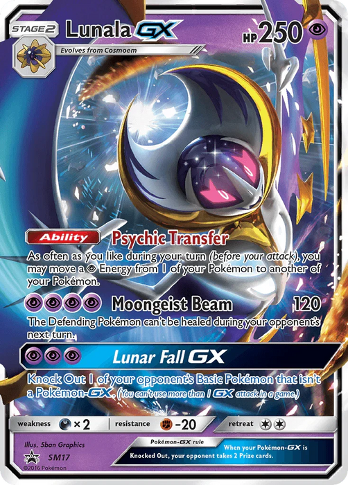 Lunala GX (SM17) [Sun & Moon: Black Star Promos] - for just $1.55! 