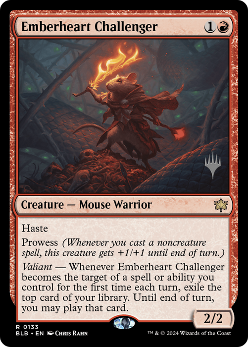 Emberheart Challenger (PPBLB-133) - Bloomburrow Promos - for just $0.55! 