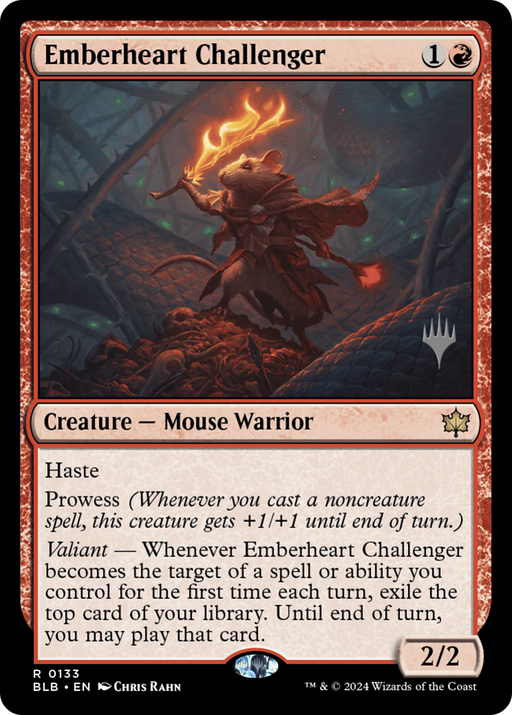 Emberheart Challenger (PPBLB-133) - Bloomburrow Promos - for just $0.45! 