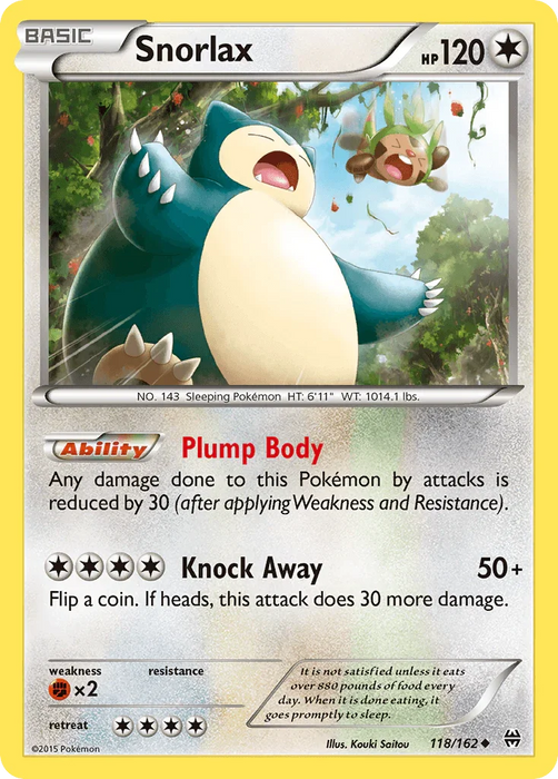 Snorlax (118/162) [XY: BREAKthrough] - for just $2.70! 