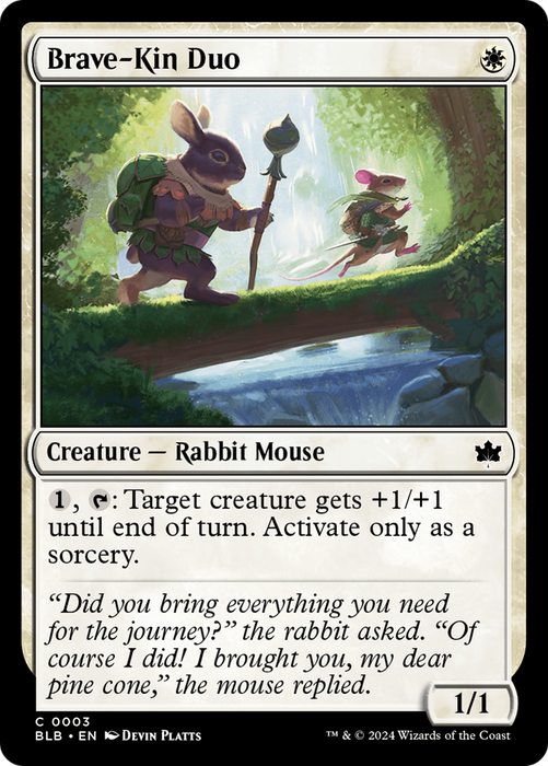 Brave-Kin Duo (BLB-003) - Bloomburrow - for just $0.03! 