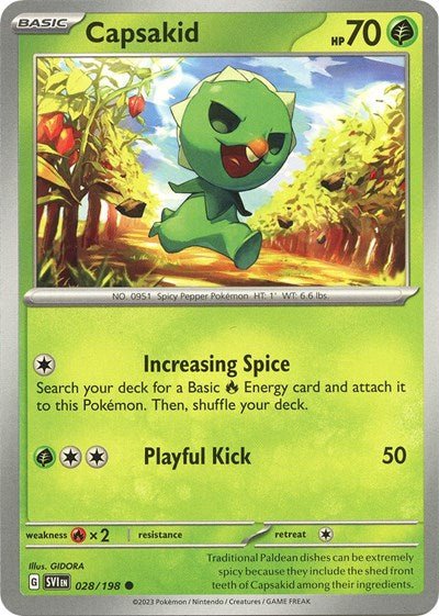Capsakid - 028 (Scarlet and Violet: Base Set) Near Mint - for just $0.15! 