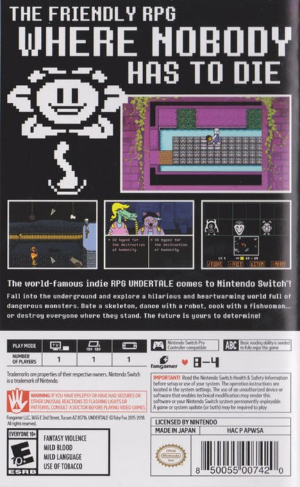 Undertale – Nintendo Switch (NS) - for just $29.99! 