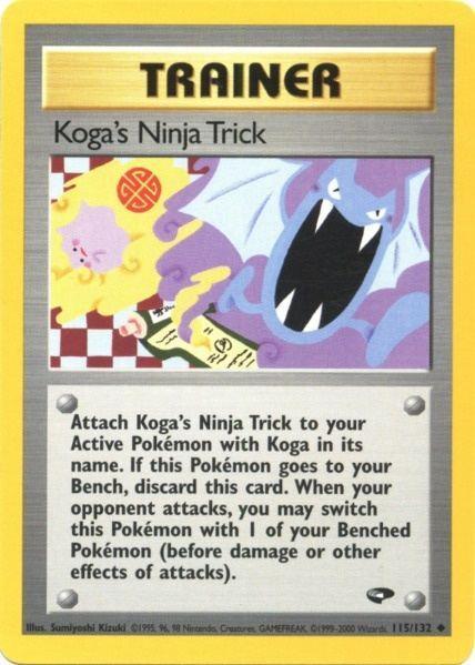 Koga's Ninja Trick (115/132) [Gym Challenge Unlimited] - for just $1.05! 