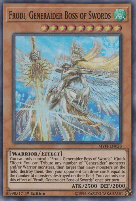 Frodi, Generaider Boss of Swords [MYFI-EN028] Super Rare - for just $0.15! 