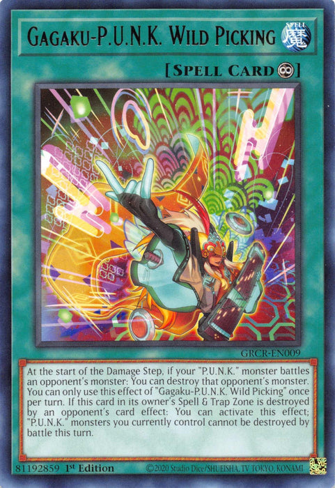 Gagaku-P.U.N.K. Wild Picking [GRCR-EN009] Rare - for just $0.10! 