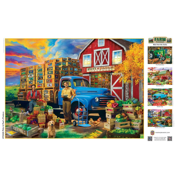 Farm & Country - Pete & Paul's Produce 1000 Piece Jigsaw Puzzle - for just $10.99! 