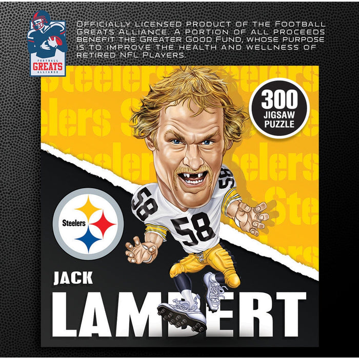 Pittsburgh Steelers All-Time Greats - Jack Lambert 300 Piece Jigsaw Puzzle - for just $9.99! 