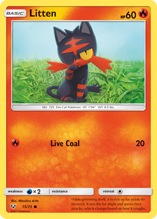 Litten (15/73) [Sun & Moon: Shining Legends] - Just $0.05! Shop now at Retro Gaming of Denver