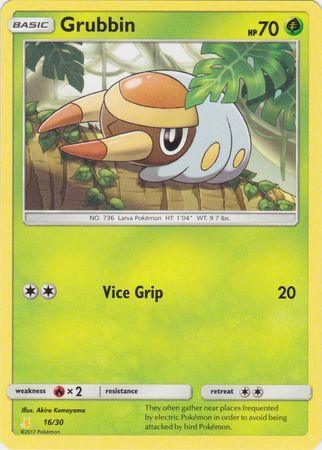 Grubbin (16/30) [Sun & Moon: Trainer Kit - Alolan Raichu] - for just $0.10! 