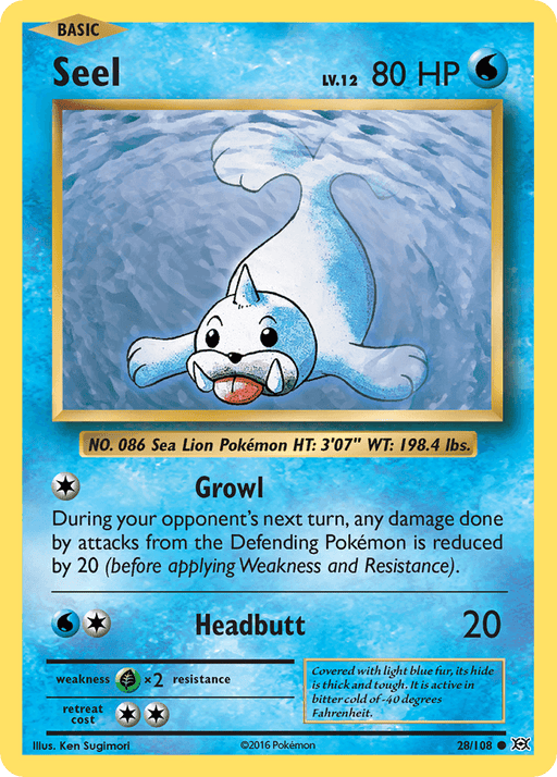 Seel (28/108) [XY: Evolutions] - for just $0.10! 