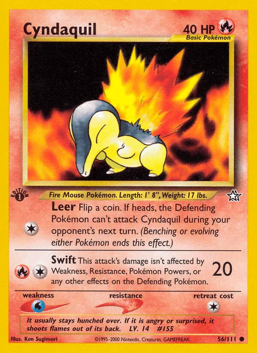 Cyndaquil (56/111) [Neo Genesis 1st Edition] - for just $1.40! 