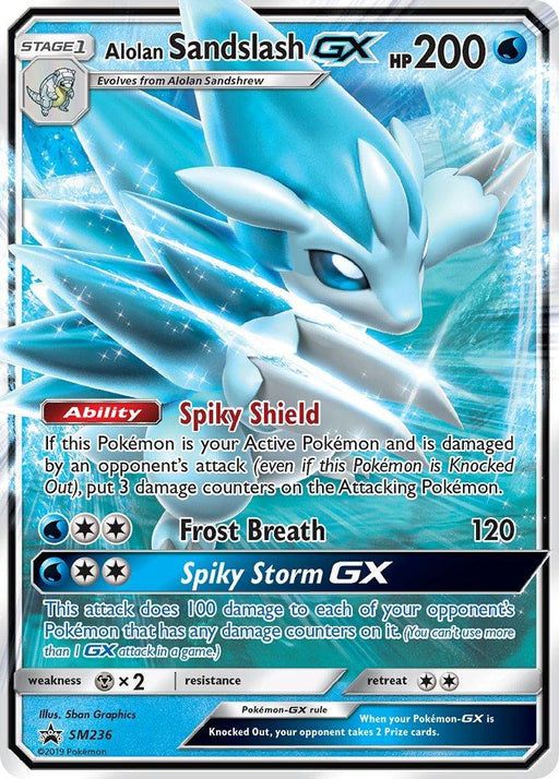 Alolan Sandslash GX (SM236) [Sun & Moon: Black Star Promos] - for just $5.90! 