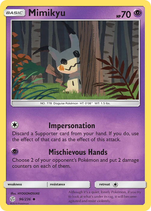 Mimikyu (96/236) [Sun & Moon: Cosmic Eclipse] - for just $0.85! 