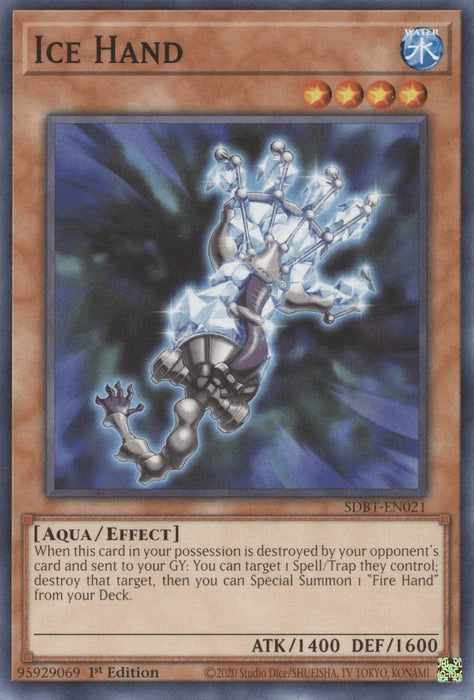 Ice Hand [SDBT-EN021] Common - for just $0.10! 