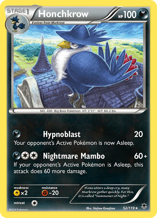 Honchkrow (52/119) [XY: Phantom Forces] - for just $0.25! 