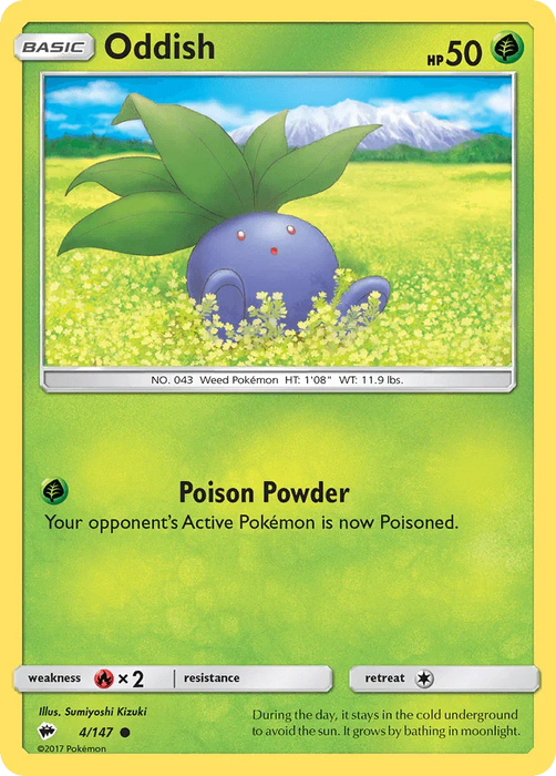 Oddish (4/147) [Sun & Moon: Burning Shadows] - for just $0.10! 