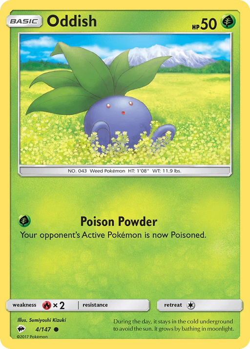 Oddish (4/147) [Sun & Moon: Burning Shadows] - for just $0.10! 