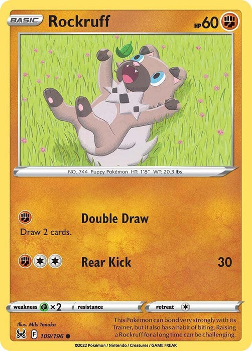 Rockruff (109/196) [Sword & Shield: Lost Origin] - for just $0.10! 