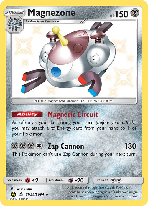Magnezone (SV29/SV94) [Sun & Moon: Hidden Fates - Shiny Vault] - for just $1.15! 