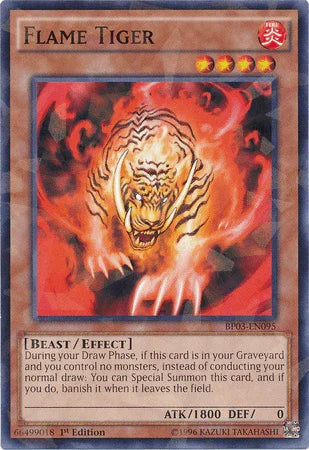 Flame Tiger [BP03-EN095] Shatterfoil Rare - for just $0.15! 