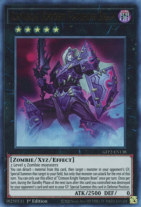 Crimson Knight Vampire Bram [GFP2-EN138] Ultra Rare - for just $0.15! 