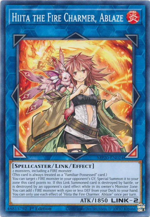 Hiita the Fire Charmer, Ablaze [MP20-EN024] Common - for just $0.15! 