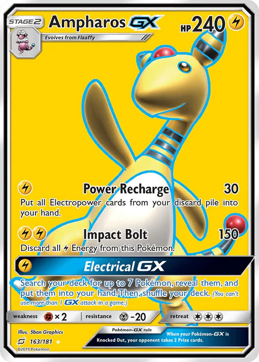 Ampharos GX (163/181) [Sun & Moon: Team Up] - for just $11.10! 