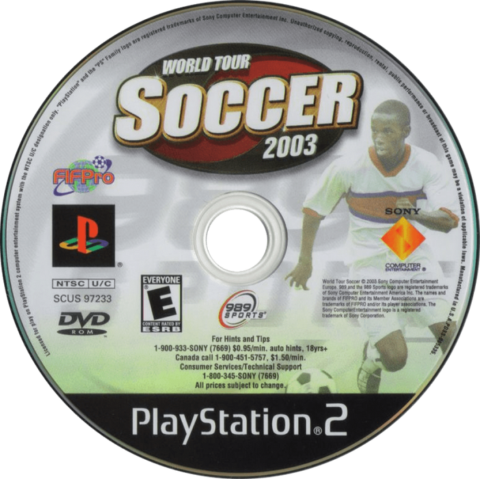 World Tour Soccer 2003 – PlayStation 2 (PS2) - for just $2.99! 