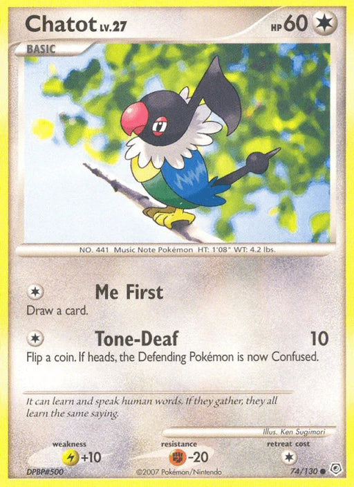 Chatot (74/130) [Diamond & Pearl: Base Set] - for just $0.15! 