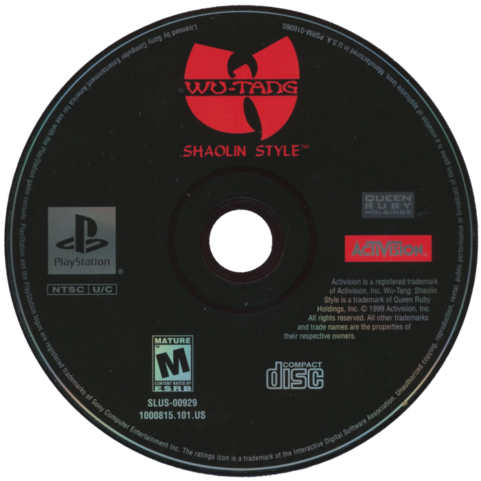 Wu-Tang Shaolin Style – PlayStation 1 (PS1) - for just $51.99! 