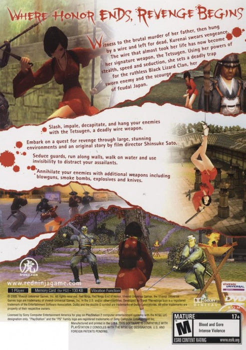 Red Ninja: End of Honor – PlayStation 2 (PS2) - for just $78.99! 