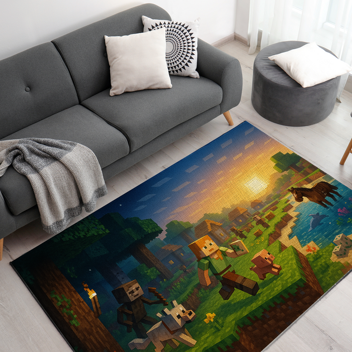 Minecraft Inspired Decor Rug- 62x40 inches - for just $44.99! 