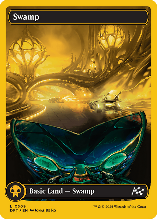 Swamp (DFT-509) - Aetherdrift: (Full Art) Foil - for just $0.36! 