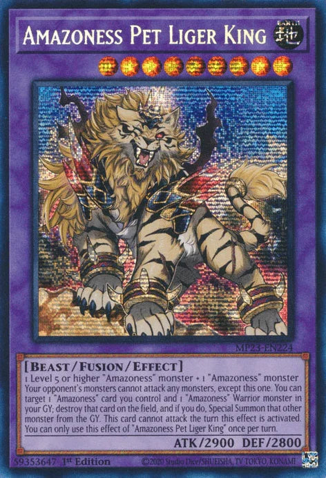 Amazoness Pet Liger King [MP23-EN224] Prismatic Secret Rare - for just $0.15! 