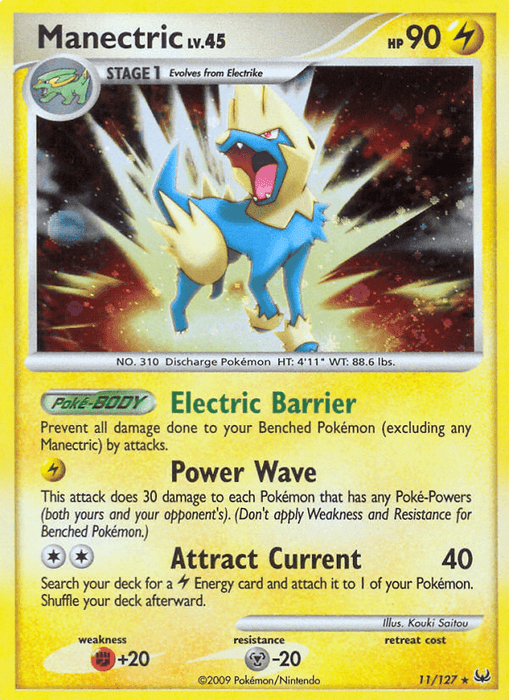 Manectric (11/127) [Platinum: Base Set] - for just $1.30! 